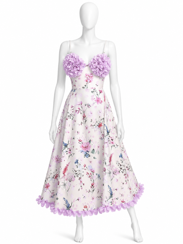 Robe Lavande Floral Princess