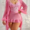 Ensemble Pink Lace Romance