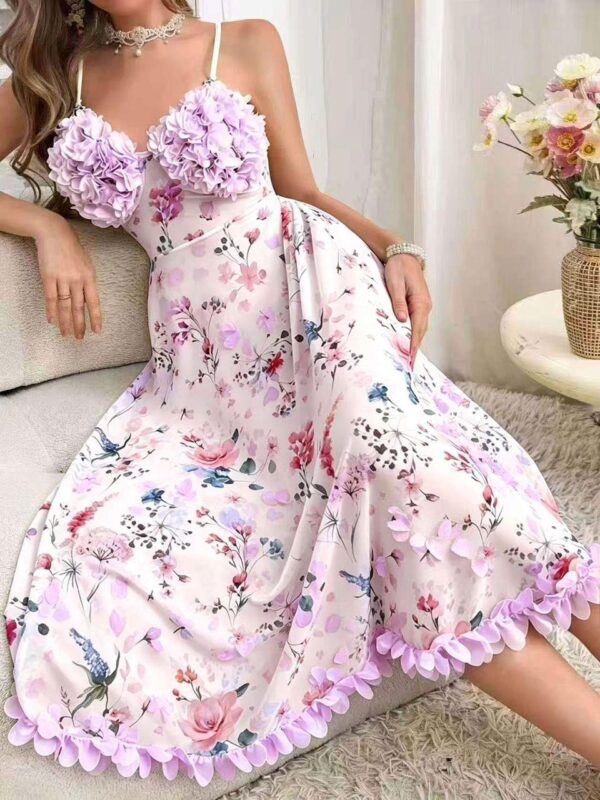 Robe Lavande Floral Princess