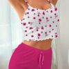 Pyjama Floral Rose Fuchsia Pyjama Floral Rose Fuchsia