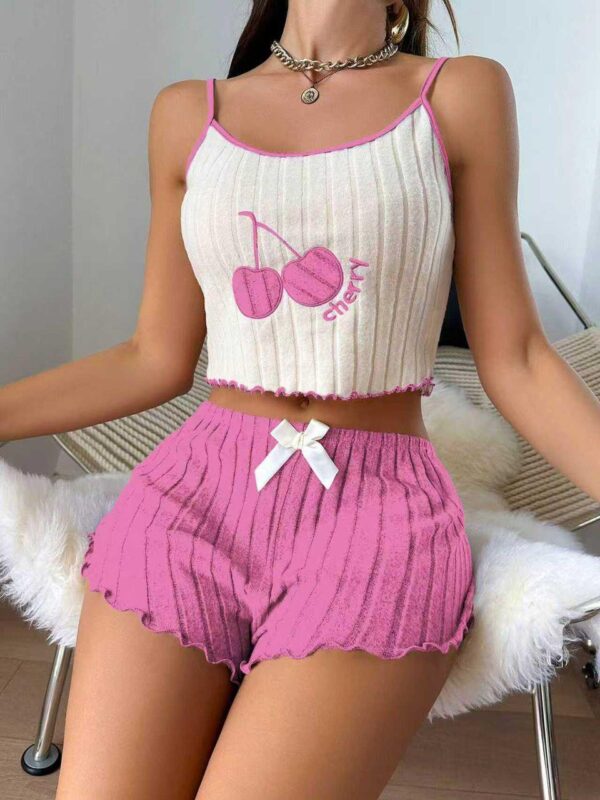 Pyjama Pink Cherry Love