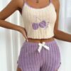 Pyjama Lavender Cherry 2 Pièces