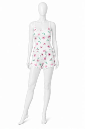 Pyjama Floral Bloom – Ensemble 2 Pièces Débardeur & Short