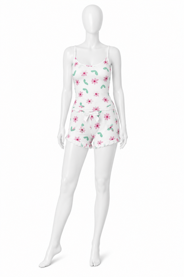Pyjama Floral Bloom – Ensemble 2 Pièces Débardeur & Short