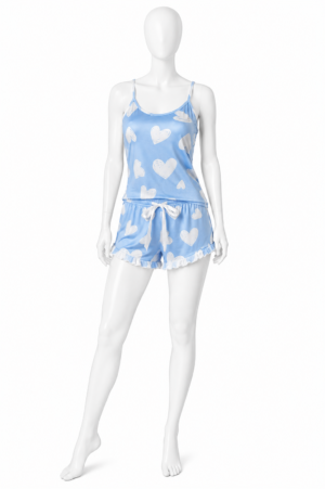 Pyjama Sweet Dreams – Ensemble Débardeur & Short Cœurs