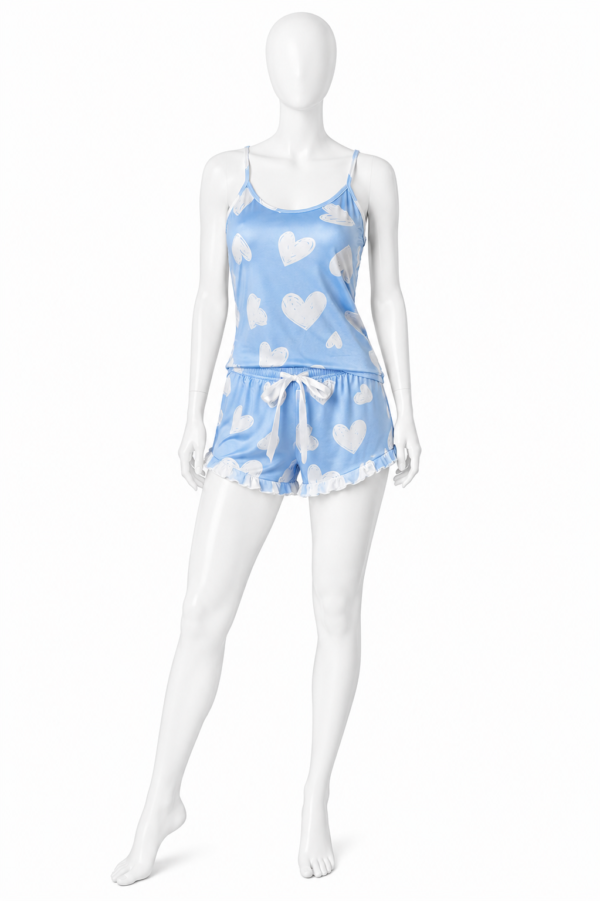 Pyjama Sweet Dreams – Ensemble Débardeur & Short Cœurs