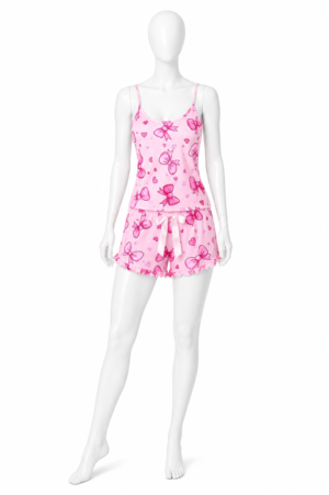 Pyjama Ruban d'Amour – Ensemble Débardeur & Short