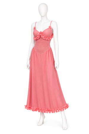 Nuisette Longue Rose Fleurie – Douceur & Élégance Féminine Nuisette Longue Rose Fleurie – Douceur & Élégance Féminine