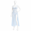 Nuisette Transparente Bleu Ciel Papillon – Élégance Sensuelle