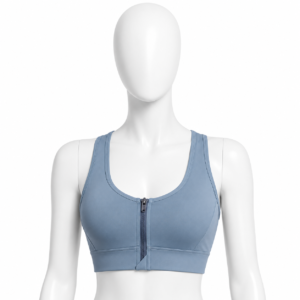 Brassière de Maintien Femme avec Fermeture Zippée – Bleu Ciel
