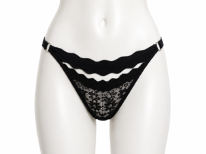 String en Dentelle Élégante – Noir String en Dentelle Élégante – Noir