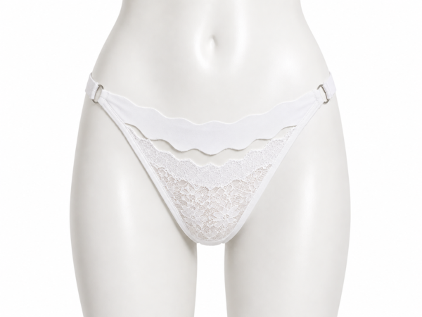 String en Dentelle Élégante – Blanc