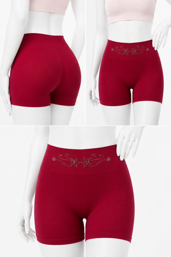 Boxer Coton Invisible Femme – Rouge
