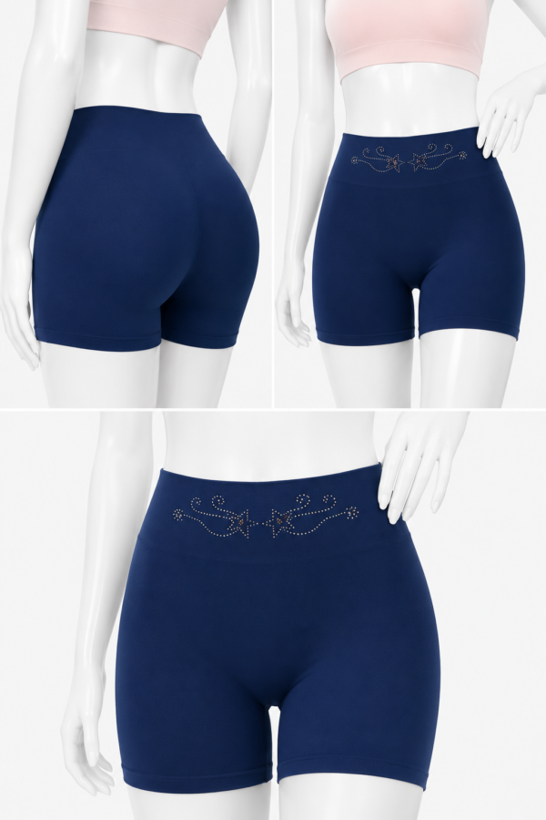Boxer Coton Invisible Femme â Bleu Marine Boxer Coton Invisible Femme â Bleu Marine