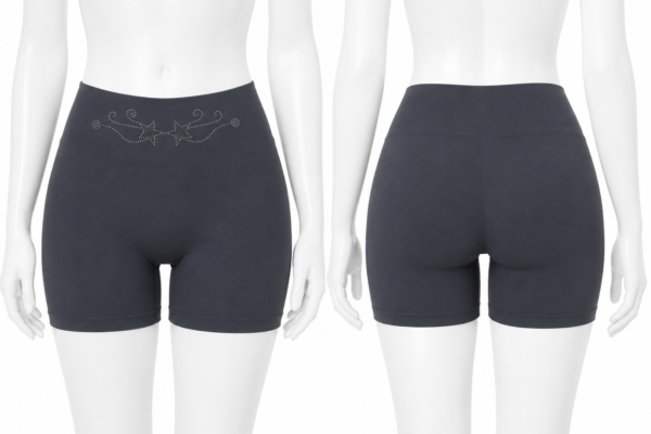 Boxer Coton Invisible Femme – Gris Anthracite