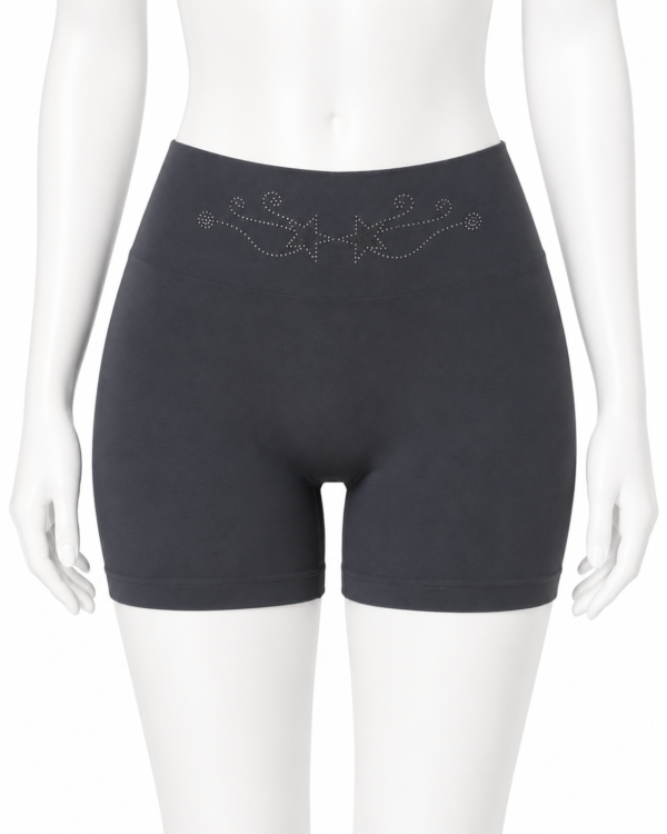 Boxer Coton Invisible Femme – Gris Anthracite