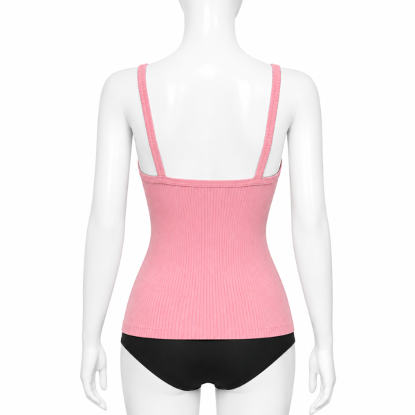 Débardeur Côtelé Femme Premium – Rose