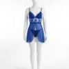 Nuisette Étoile Scintillante – Babydoll en Dentelle Transparente