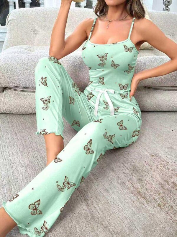 Pyjama Papillon Menthe – Ensemble 2 Pièces Douceur & Confort