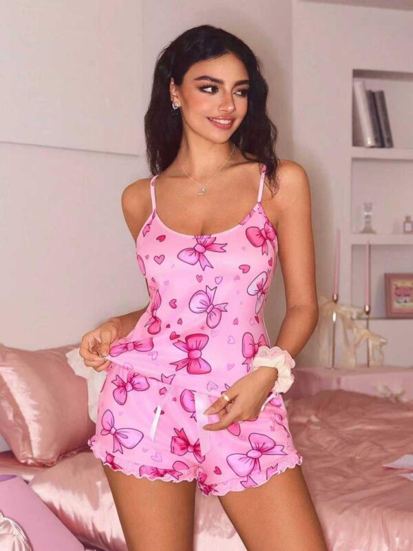 Pyjama Ruban d'Amour – Ensemble Débardeur & Short