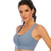 Brassière de Maintien Femme avec Fermeture Zippée – Bleu Ciel