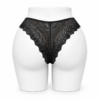 Slip Femme en Dentelle Élégance – Noir