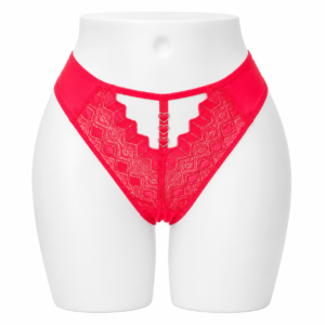 Slip Femme en Dentelle Élégance – Rouge Passion