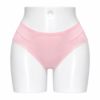 Slip Femme Invisible en Coton & Dentelle Rose Poudré