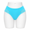 Slip Femme Invisible en Coton & Dentelle Bleu Ciel