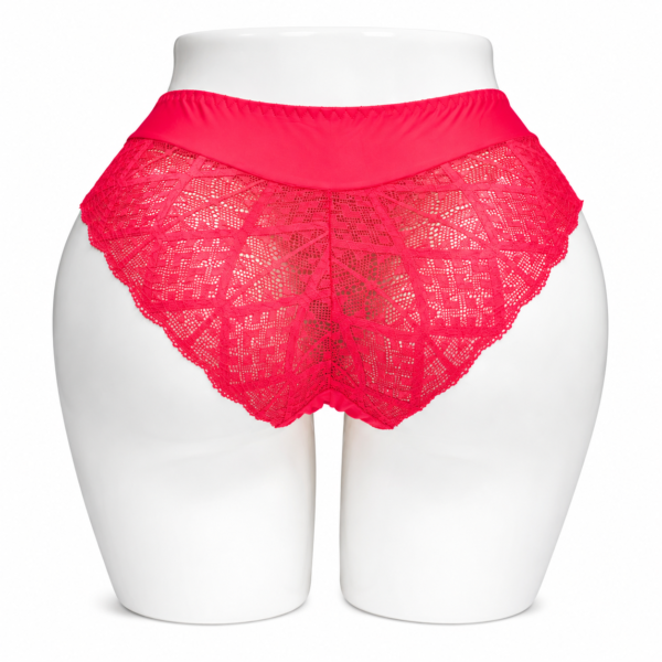 Slip Femme Invisible en Coton & Dentelle Rouge Fuchsia Slip Femme Invisible en Coton & Dentelle Rouge Fuchsia