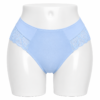 Slip Femme Invisible en Coton & Dentelle Bleu Ciel