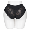Slip Femme Invisible en Coton & Dentelle Noir