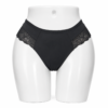Slip Femme Invisible en Coton & Dentelle Noir