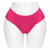 Slip Femme Invisible en Coton & Dentelle Rose Fuchsia