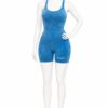Combinaison Sport Sculptante Femme – Bleu Océan Combinaison Sport Sculptante Femme – Bleu Océan