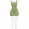 Combinaison Sport Sculptante Femme – Vert Olive
