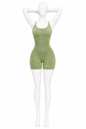 Combinaison Sport Sculptante Femme – Vert Olive