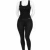 Body Côtelé Femme Dos Ouvert – Noir
