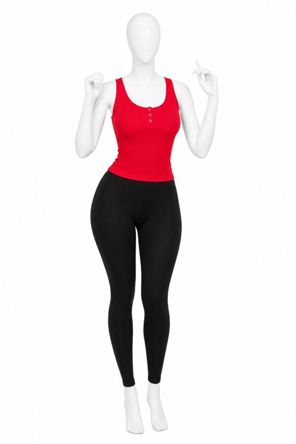 Body Côtelé Femme Dos Ouvert – Rouge