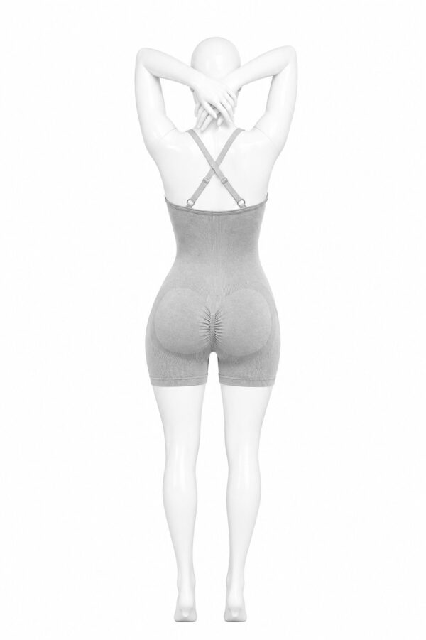 Combinaison Sport Sculptante Femme – Gris Perle