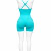 Combinaison Sport Sculptante Femme – Turquoise