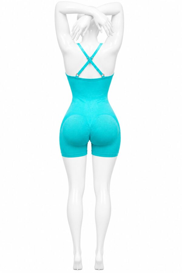 Combinaison Sport Sculptante Femme – Turquoise