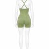Combinaison Sport Sculptante Femme – Vert Olive