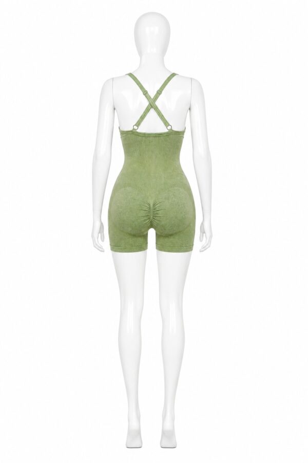 Combinaison Sport Sculptante Femme – Vert Olive