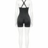 Combinaison Sport Sculptante Femme – Gris Anthracite