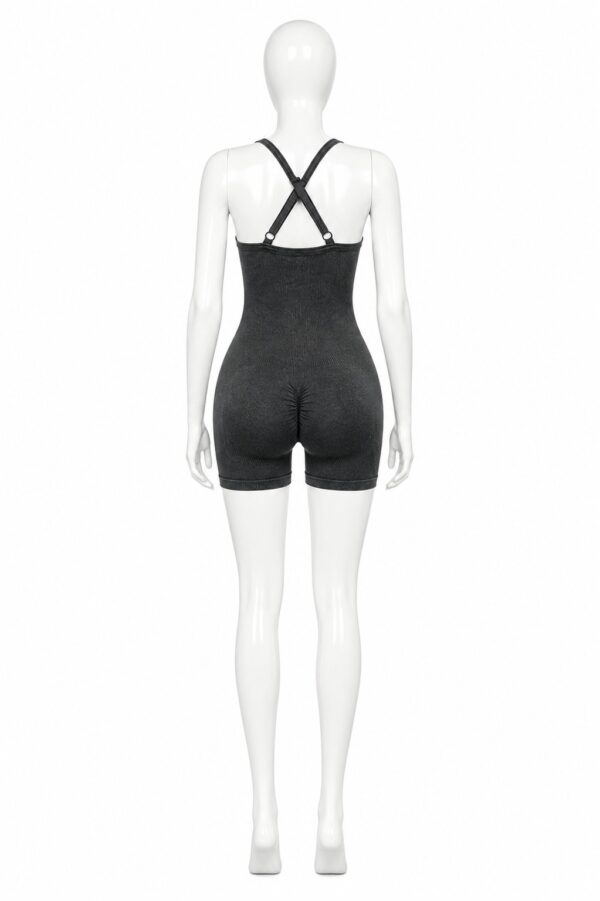 Combinaison Sport Sculptante Femme – Gris Anthracite
