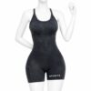 Combinaison Sport Sculptante Femme – Gris Anthracite