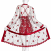 Ensemble 2 Pièces Bordeaux Satin & Voile Fleuri