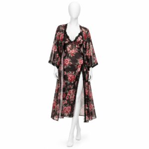 Ensemble de Nuit Noir Passion Florale