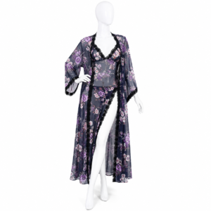 Ensemble  Bleu Nuit Jardin de Violettes